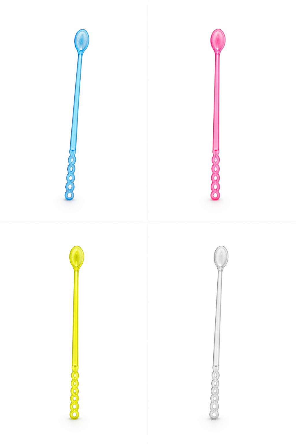 Пластмасови Цветни бъркалки / Colourful coffee sticks plastic